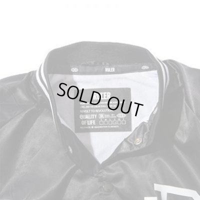 画像4: RULER＜ルーラー＞/SOHK SATIN BB JACKET（サテンベースボールジャケット）/ブラック、ネイビー、グリーン3色展開 (4)