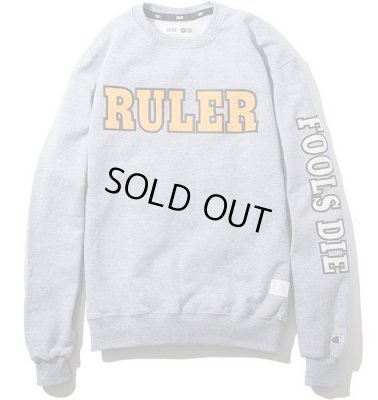 画像1: RULER＜ルーラー＞/CHAMPION SWEATSHIRTS（Championダブルネームクルーネックスウェット）/ブラック、ネイビー、グレー、バーガンディー4色展開 (1)