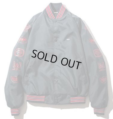 画像2: RULER<ルーラー>/CBHB NYLON AWARD JACKET(ナイロンスタジャン)/ブラック、ネイビー2色展開 (2)