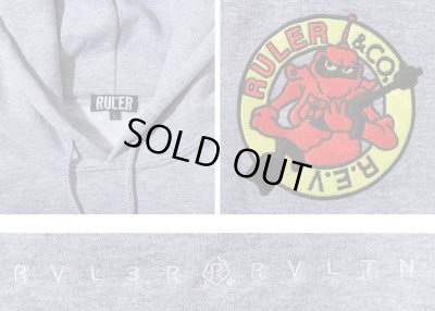 画像3: RULER＜ルーラー＞/WIZ SWEAT HOODIE（スウェットパーカー）/ヘザーグレー (3)