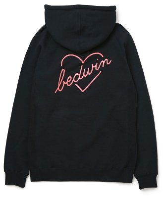 画像2: ☆60%OFF☆ BEDWIN & THE HEARTBREAKERS <ベドウィン> / L/S PULLOVER HOODED SWEAT‘DAVID’(スウェットパーカー) / ブラック (2)