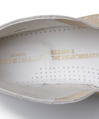 画像2: ☆50%OFF☆ BEDWIN & THE HEARTBREAKERS ＜ベドウィン＞ / CLARKS x BEDWIN DESERT BOOTS‘DESERT’（CLARKSダブルネームデザートブーツ） / ホワイト (2)