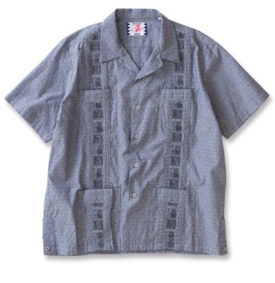 画像3: ☆50%OFF☆ SON OF THE CHEESE＜サノバチーズ＞/kanji cuba shirts（キューバシャツ）/ブラック (3)