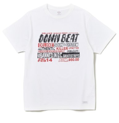 画像2: ☆50%OFF☆ DELUXE <デラックス> / DOWN BEAT TEE(Tシャツ) / ホワイト (2)