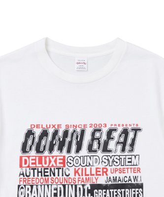 画像3: ☆50%OFF☆ DELUXE <デラックス> / DOWN BEAT TEE(Tシャツ) / ホワイト (3)
