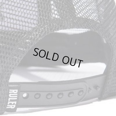 画像3: RULER＜ルーラー＞/TAG TWILL MESH CAP（メッシュキャップ）/ホワイトxブラック、ネイビー、ブラック3色展開 (3)