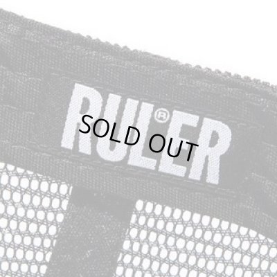 画像4: RULER＜ルーラー＞/TAG TWILL MESH CAP（メッシュキャップ）/ホワイトxブラック、ネイビー、ブラック3色展開 (4)