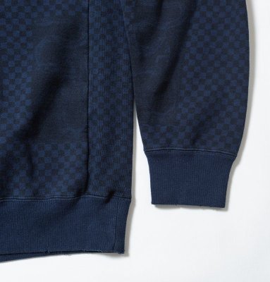 画像6: ☆50%OFF☆ SON OF THE CHEESE ＜サノバチーズ＞ / FACE check CREW（クルーネックスウェット） / ネイビー (6)