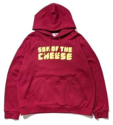 画像4: ☆50%OFF☆ SON OF THE CHEESE ＜サノバチーズ＞ / Brick LOGO HOODIE（スウェットパーカー） / ワイン (4)
