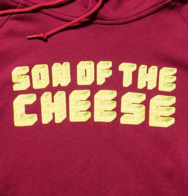 画像5: ☆50%OFF☆ SON OF THE CHEESE ＜サノバチーズ＞ / Brick LOGO HOODIE（スウェットパーカー） / ワイン (5)