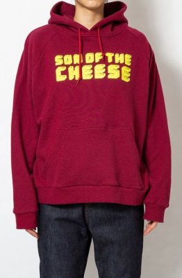 画像3: ☆50%OFF☆ SON OF THE CHEESE ＜サノバチーズ＞ / Brick LOGO HOODIE（スウェットパーカー） / ワイン (3)