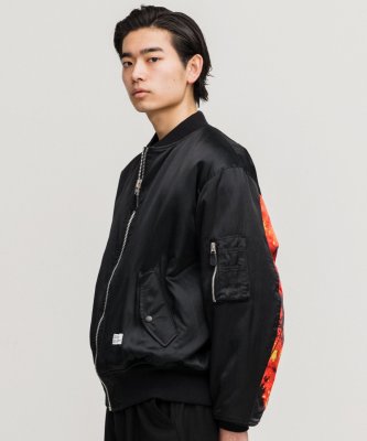 画像4: ☆50%OFF☆ BEDWIN & THE HEARTBREAKERS＜ベドウィン＞/MILITARY TYPE MA-1 JACKET ‘GUNDY’（リバーシブルMA-1ジャケット）/ブラック (4)