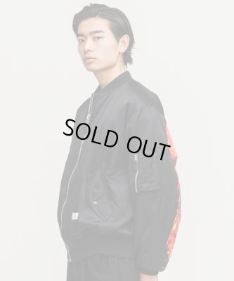 画像4: BEDWIN & THE HEARTBREAKERS＜ベドウィン＞ / MILITARY TYPE MA-1 JACKET ‘GUNDY’（リバーシブルMA-1ジャケット）/ブラック (4)