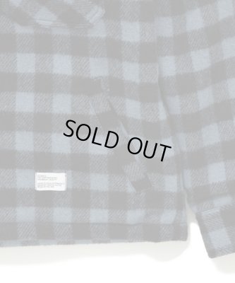 画像2: BEDWIN & THE HEARTBREAKERS ＜ベドウィン＞ / BUFFALO CHECK PADDED JACKET ‘KAY’（WOOLRICHダブルネームチェックジャケット） / サックス (2)