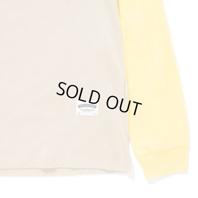 BEDWIN & THE HEARTBREAKERS<ベドウィン>/ L/S COLOR BLOCK T ‘PATTERSON’/左裾タグ