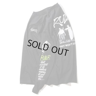 画像4: RULER＜ルーラー＞ / NOTLD LONG TEE（ロングスリーブTシャツ）/ ブラック、オーディー、オレンジ3色展開 (4)