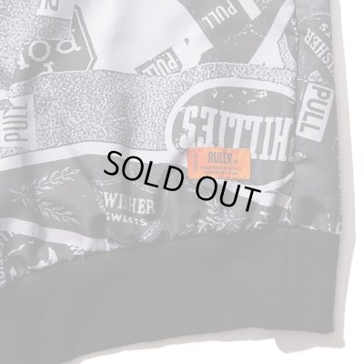 画像5: RULER <ルーラー> / BLUNT LABELS NYLON SWEAT(ナイロンスウェット) / カラー、モノクロ2色展開 (5)