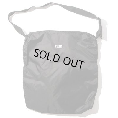 画像4: RULER ＜ルーラー＞ / RIP-STOP NYLON SHOULDER BAG（ショルダーバッグ） / オーディー、ブラック2色展開 (4)