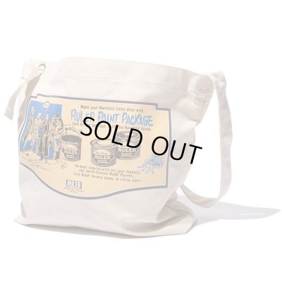 画像3: RULER <ルーラー> / MONSTER PAINT CANVAS BAG(ショルダーバッグ) / ナチュラル (3)