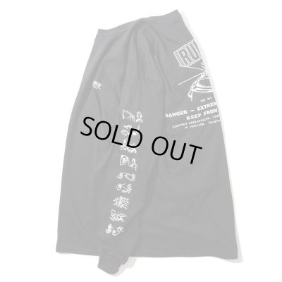 画像3: RULER <ルーラー> / 12OZ. LONG TEE(ロングスリーブTシャツ) / ブラック、ホワイト2色展開 (3)