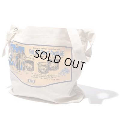 画像2: RULER <ルーラー> / MONSTER PAINT CANVAS BAG(ショルダーバッグ) / ナチュラル (2)