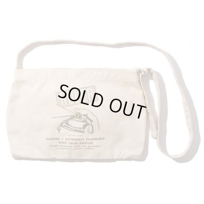 画像2: RULER ＜ルーラー＞ / CANVAS SHOULDER BAG（サコッシュ） / ナチュラル、ブラック、オーディー3色展開 (2)