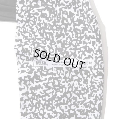 画像4: RULER<ルーラー> / INK TEXTURE TONE L/S(ロングスリーブTシャツ)/ ブラック、オーディー、ホワイト3色展開 (4)