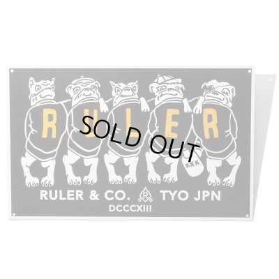 画像1: RULER ＜ルーラー＞ / FELLOWES METAL SIGN（看板） / ブラック (1)