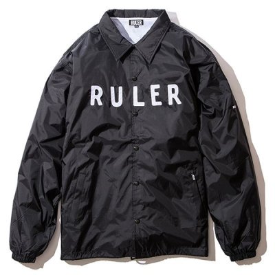 画像2: ☆50%OFF☆ RULER ＜ルーラー＞ / WP COACH JACKET（コーチジャケット） / ブラック、バーガンディー、ネイビー3色展開 (2)