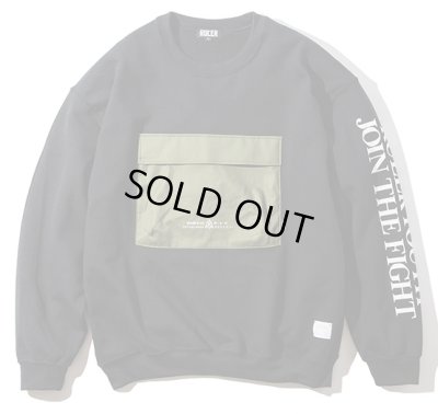 画像2: RULER <ルーラー> / MILITIA SWEAT SHIRTS(クルーネックスウェット) / ブラック、グリーン、オレンジ 3色展開 (2)