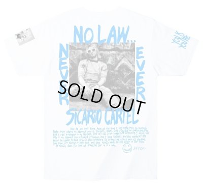 画像2: SICARIO CARTEL ＜シカリオ カルテル＞ / KURT BUILD T（Tシャツ） / ホワイト x ブルー (2)