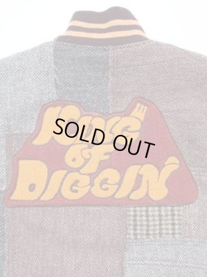 RECOGNIZE / "KING OF DIGGIN PATCHWORK" STADIUM JACKET