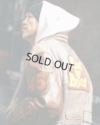 RECOGNIZE / "KING OF DIGGIN PATCHWORK" STADIUM JACKET