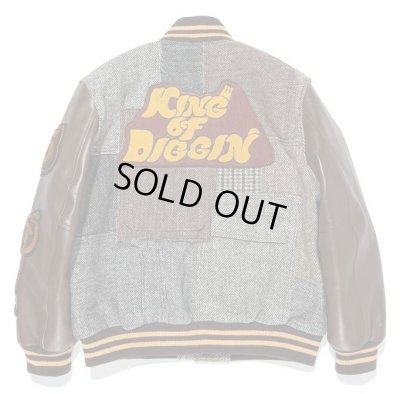 RECOGNIZE / "KING OF DIGGIN PATCHWORK" STADIUM JACKET