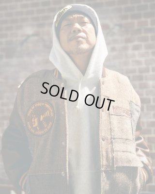 RECOGNIZE / "KING OF DIGGIN PATCHWORK" STADIUM JACKET