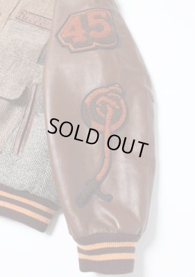 RECOGNIZE / "KING OF DIGGIN PATCHWORK" STADIUM JACKET