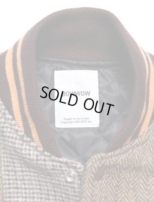 RECOGNIZE / "KING OF DIGGIN PATCHWORK" STADIUM JACKET