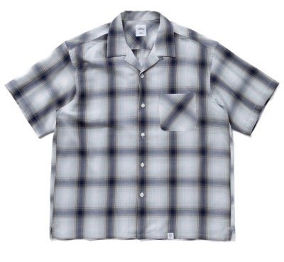 BEDWIN & THE HEARTBREAKERS / S/S OPEN COLLAR CHECK SHIRT ‘KRASINSKI’