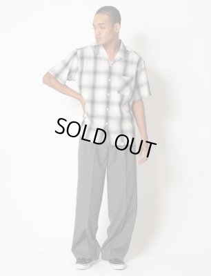 BEDWIN & THE HEARTBREAKERS / S/S OPEN COLLAR CHECK SHIRT ‘KRASINSKI’