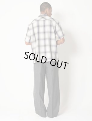 BEDWIN & THE HEARTBREAKERS / S/S OPEN COLLAR CHECK SHIRT ‘KRASINSKI’