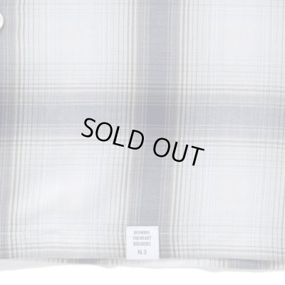 BEDWIN & THE HEARTBREAKERS / S/S OPEN COLLAR CHECK SHIRT ‘KRASINSKI’