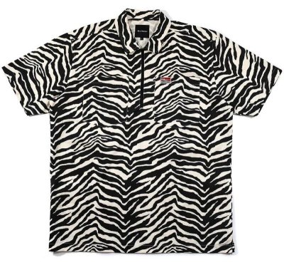 40s & Shorties / ZEBRA HALF-ZIP SHIRT