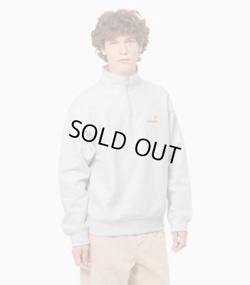 CARHARTT WIP / HALF ZIP AMERICAN SCRIPT SWEATSHIRT