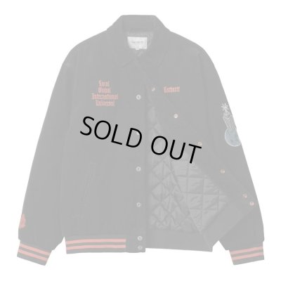 画像3: CARHARTT WIP <カーハート ダブルアイピー> / LETTERMAN JACKET(コーデュロイスタジャン) / ブラック (3)