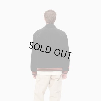 画像7: CARHARTT WIP <カーハート ダブルアイピー> / LETTERMAN JACKET(コーデュロイスタジャン) / ブラック (7)