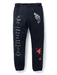 画像1: ☆50%OFF☆ BEDWIN & THE HEARTBREAKERS ＜ベドウィン＞ / CALI Ex.PRINTED HOODED SWEAT ‘MARSAN’（スウェットパーカー） / ブラック