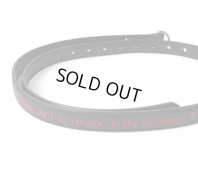 SON OF THE CHEESE / “Don't snow” Leather Belt