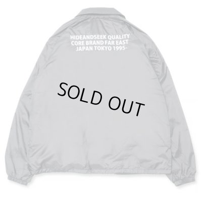 画像2: HIDE AND SEEK ＜ハイドアンドシーク＞ / TEAM JACKET ＜23AW＞（コーチジャケット） / チャコールグレー (2)