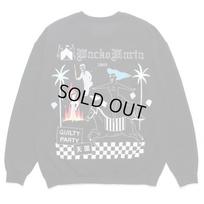 画像1: WACKO MARIA ＜ワコマリア＞ / 世界平和プロジェクト / SWEAT SHIRT（クルーネックスウェット） / ブラック (1)