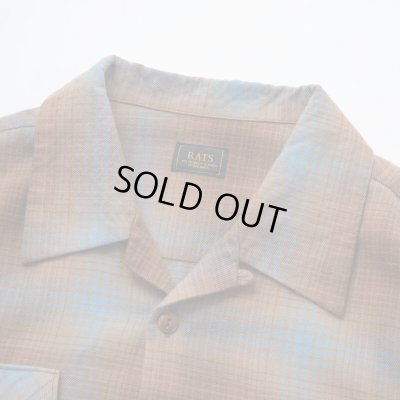 RATS / COTTON RAYON CHECK SHIRT
